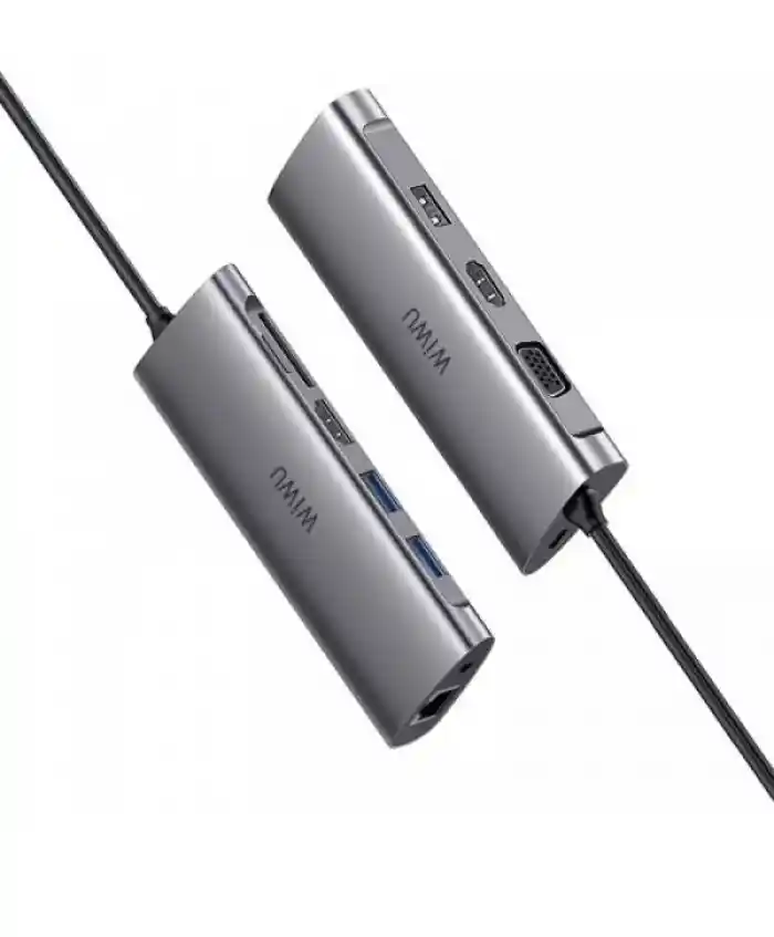 WiWU Alpha A11312H Dual HDMI 11-in-1 USB Type-C Hub